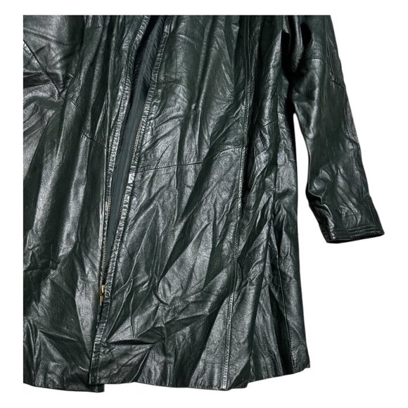 VINTAGE PELLE LEATHER Retro Business Casual Streetwear Coat Jacket Womens Medium - Picture 5 of 6